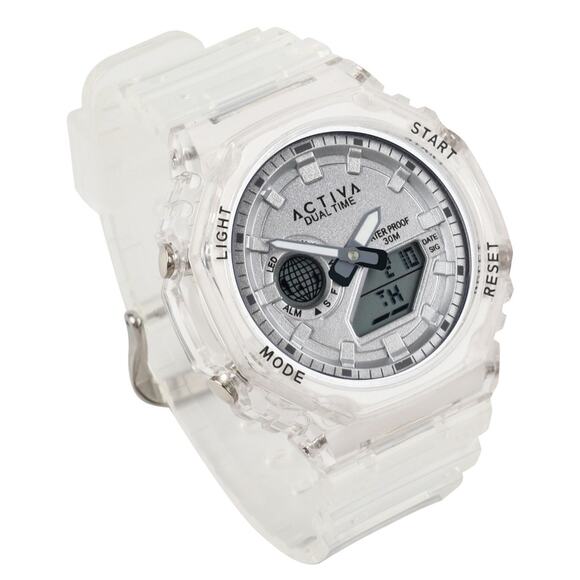 Activa Recon X Invicta Digital Unisex Watch - 45.5mm, Transparent, White - Picture 1 of 2